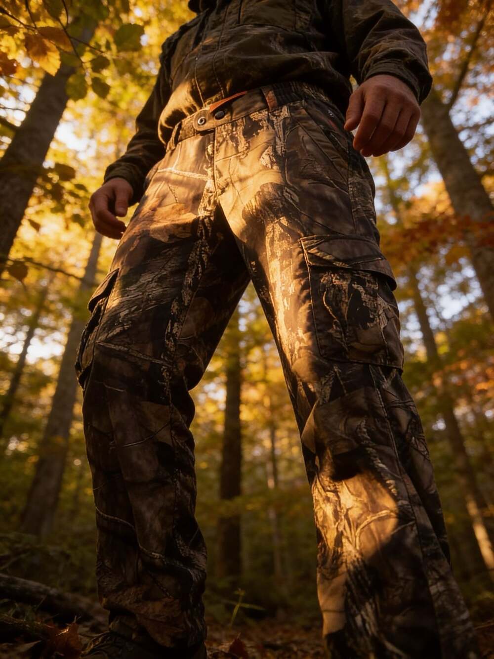 Rustic Ridge Cargo Pants Size M Camo Hunting Scent Stop